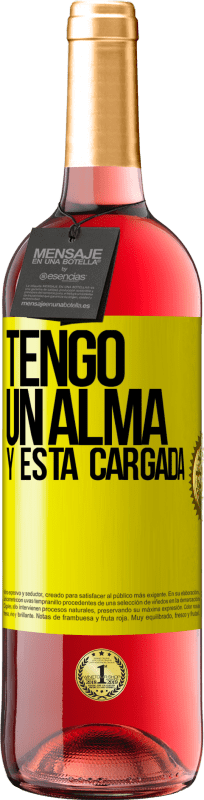 29,95 € Free Shipping | Rosé Wine ROSÉ Edition Tengo un alma y está cargada Yellow Label. Customizable label Young wine Harvest 2025 Tempranillo