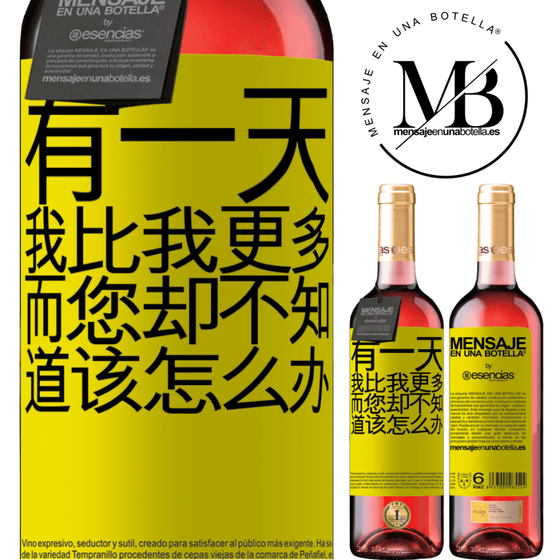 «有一天，我比我更多，而您却不知道该怎么办» ROSÉ版