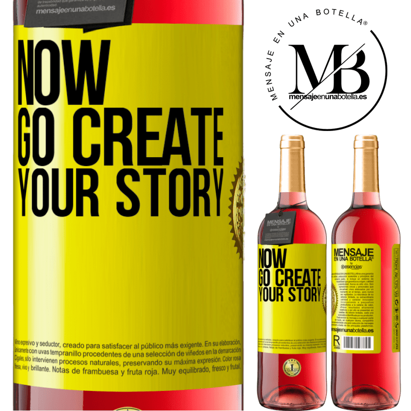 29,95 € Free Shipping | Rosé Wine ROSÉ Edition Now, go create your story Yellow Label. Customizable label Young wine Harvest 2021 Tempranillo