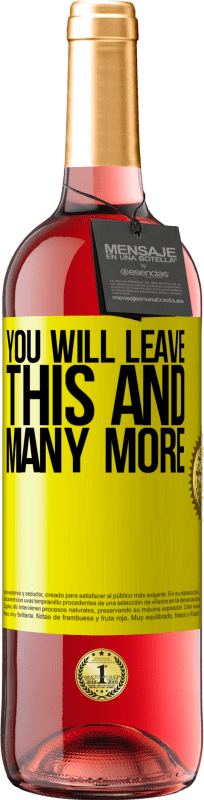 29,95 € Free Shipping | Rosé Wine ROSÉ Edition You will leave this and many more Yellow Label. Customizable label Young wine Harvest 2025 Tempranillo