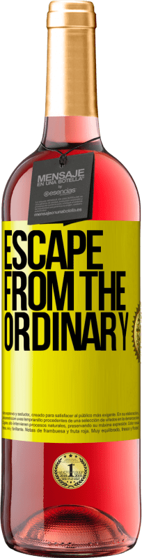 29,95 € Free Shipping | Rosé Wine ROSÉ Edition Escape from the ordinary Yellow Label. Customizable label Young wine Harvest 2025 Tempranillo