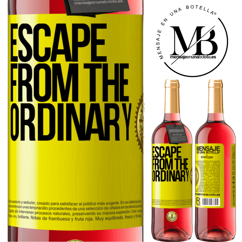29,95 € Free Shipping | Rosé Wine ROSÉ Edition Escape from the ordinary Yellow Label. Customizable label Young wine Harvest 2021 Tempranillo