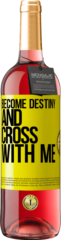 29,95 € Free Shipping | Rosé Wine ROSÉ Edition Become destiny and cross with me Yellow Label. Customizable label Young wine Harvest 2025 Tempranillo