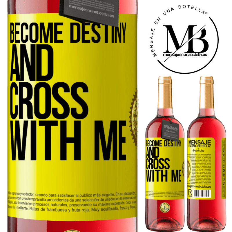 29,95 € Free Shipping | Rosé Wine ROSÉ Edition Become destiny and cross with me Yellow Label. Customizable label Young wine Harvest 2021 Tempranillo
