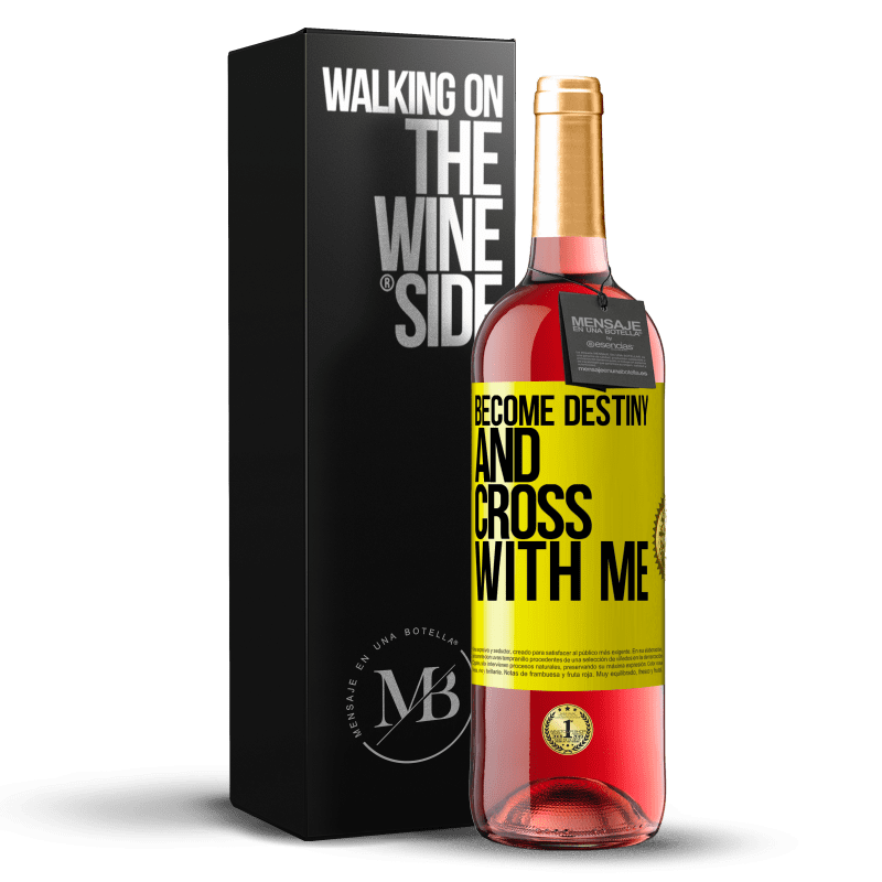 29,95 € Free Shipping | Rosé Wine ROSÉ Edition Become destiny and cross with me Yellow Label. Customizable label Young wine Harvest 2024 Tempranillo