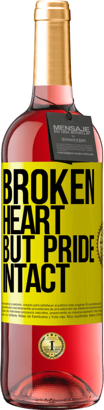 29,95 € Free Shipping | Rosé Wine ROSÉ Edition The broken heart But pride intact Yellow Label. Customizable label Young wine Harvest 2025 Tempranillo