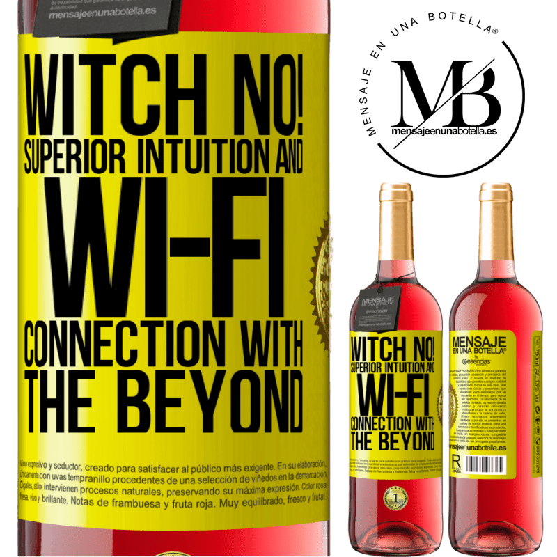 29,95 € Free Shipping | Rosé Wine ROSÉ Edition witch no! Superior intuition and Wi-Fi connection with the beyond Yellow Label. Customizable label Young wine Harvest 2021 Tempranillo
