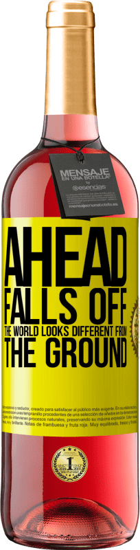 Free Shipping | Rosé Wine ROSÉ Edition Ahead. Falls off. The world looks different from the ground Yellow Label. Customizable label Young wine Harvest 2025 Tempranillo