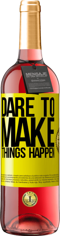 29,95 € | Rosé Wine ROSÉ Edition Dare to make things happen Yellow Label. Customizable label Young wine Harvest 2023 Tempranillo