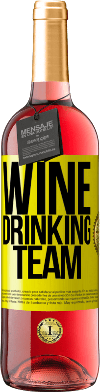 29,95 € Free Shipping | Rosé Wine ROSÉ Edition Wine drinking team Yellow Label. Customizable label Young wine Harvest 2024 Tempranillo