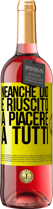 29,95 € | Vino rosato Edizione ROSÉ Neanche Dio è riuscito a piacere a tutti Etichetta Gialla. Etichetta personalizzabile Vino giovane Raccogliere 2024 Tempranillo