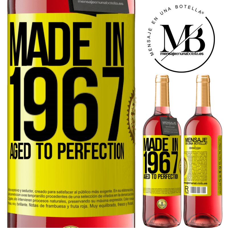 29,95 € Free Shipping | Rosé Wine ROSÉ Edition Made in 1967. Aged to perfection Yellow Label. Customizable label Young wine Harvest 2024 Tempranillo