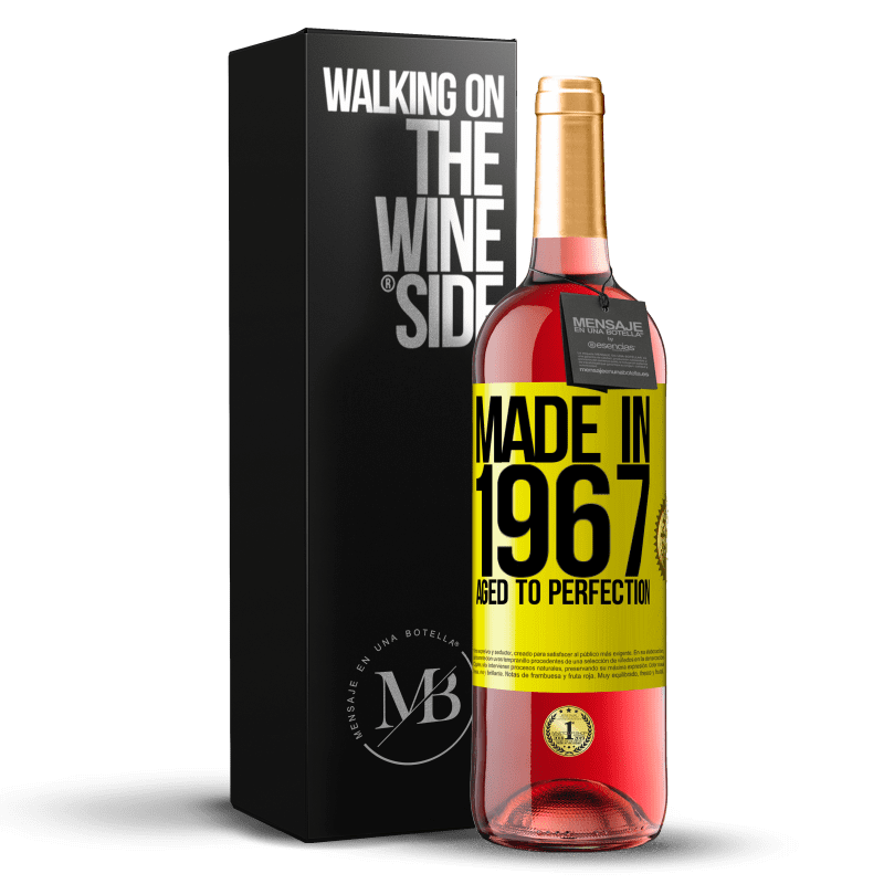 29,95 € Free Shipping | Rosé Wine ROSÉ Edition Made in 1967. Aged to perfection Yellow Label. Customizable label Young wine Harvest 2022 Tempranillo