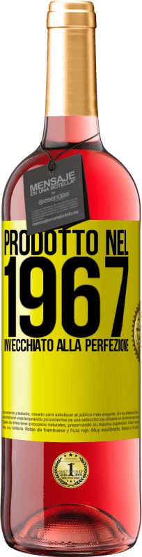 29,95 € | Vino rosato Edizione ROSÉ Prodotto nel 1967. Invecchiato alla perfezione Etichetta Gialla. Etichetta personalizzabile Vino giovane Raccogliere 2023 Tempranillo