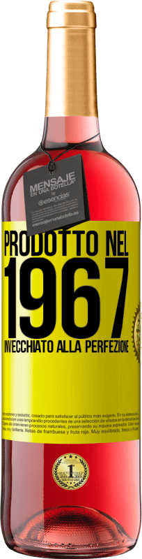 29,95 € | Vino rosato Edizione ROSÉ Prodotto nel 1967. Invecchiato alla perfezione Etichetta Gialla. Etichetta personalizzabile Vino giovane Raccogliere 2024 Tempranillo