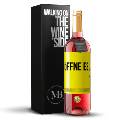 «Öffne es» ROSÉ Ausgabe