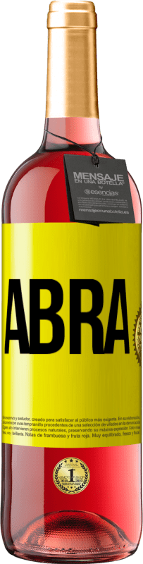 29,95 € | Vinho rosé Edição ROSÉ Abra Etiqueta Amarela. Etiqueta personalizável Vinho jovem Colheita 2023 Tempranillo