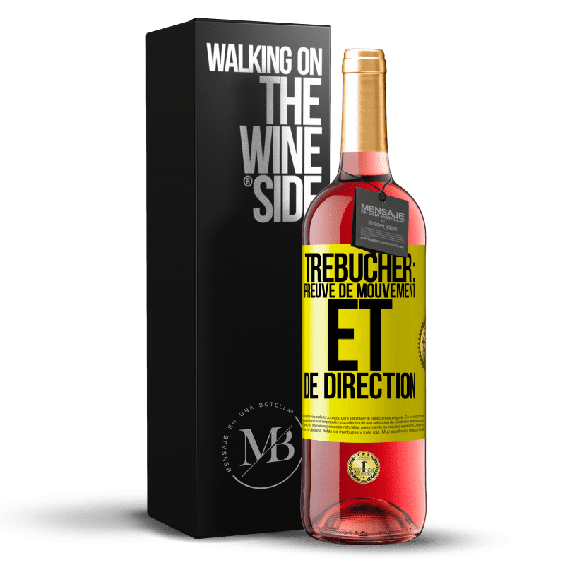 29,95 € Envoi gratuit | Vin rosé Édition ROSÉ Trébucher: preuve de mouvement et de direction Étiquette Jaune. Étiquette personnalisable Vin jeune Récolte 2023 Tempranillo