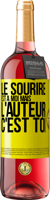 29,95 € | Vin rosé Édition ROSÉ Le sourire est à moi, mais l'auteur c'est toi Étiquette Jaune. Étiquette personnalisable Vin jeune Récolte 2025 Tempranillo