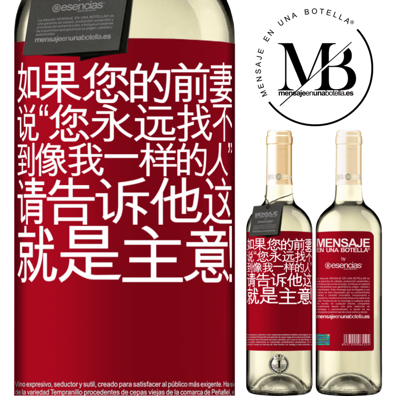 «如果您的前妻说“您永远找不到像我一样的人”，请告诉他这就是主意！» WHITE版