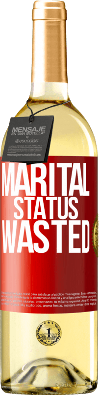 29,95 € | White Wine WHITE Edition Marital status: wasted Red Label. Customizable label Young wine Harvest 2023 Verdejo