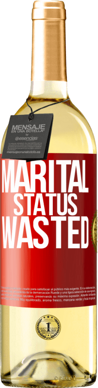 29,95 € | White Wine WHITE Edition Marital status: wasted Red Label. Customizable label Young wine Harvest 2024 Verdejo