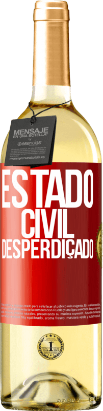 29,95 € | Vinho branco Edição WHITE Estado civil: desperdiçado Etiqueta Vermelha. Etiqueta personalizável Vinho jovem Colheita 2023 Verdejo