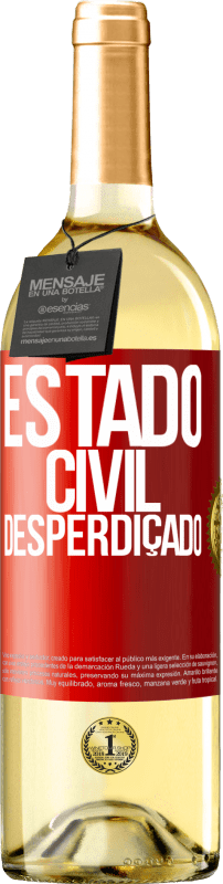 29,95 € | Vinho branco Edição WHITE Estado civil: desperdiçado Etiqueta Vermelha. Etiqueta personalizável Vinho jovem Colheita 2025 Verdejo