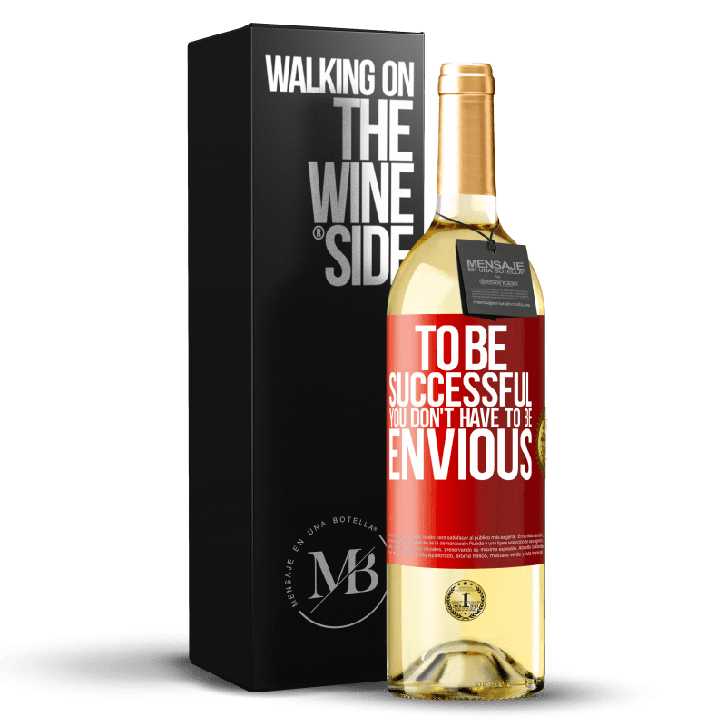 29,95 € Free Shipping | White Wine WHITE Edition To be successful you don't have to be envious Red Label. Customizable label Young wine Harvest 2024 Verdejo