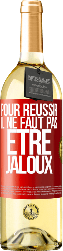 29,95 € Envoi gratuit | Vin blanc Édition WHITE Pour réussir, vous n'avez pas besoin d'être envieux Étiquette Rouge. Étiquette personnalisable Vin jeune Récolte 2022 Verdejo