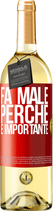 29,95 € | Vino bianco Edizione WHITE Fa male perché è importante Etichetta Rossa. Etichetta personalizzabile Vino giovane Raccogliere 2025 Verdejo