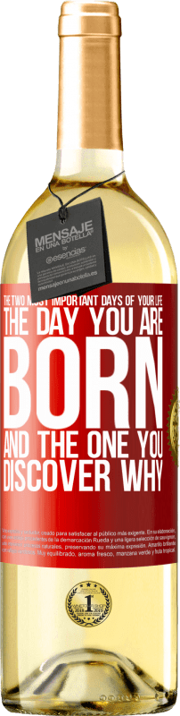 «一生中最重要的两个日子：出生和发现原因的那一天» WHITE版