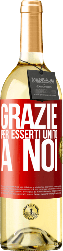 29,95 € Spedizione Gratuita | Vino bianco Edizione WHITE Grazie per esserti unito a noi Etichetta Rossa. Etichetta personalizzabile Vino giovane Raccogliere 2025 Verdejo