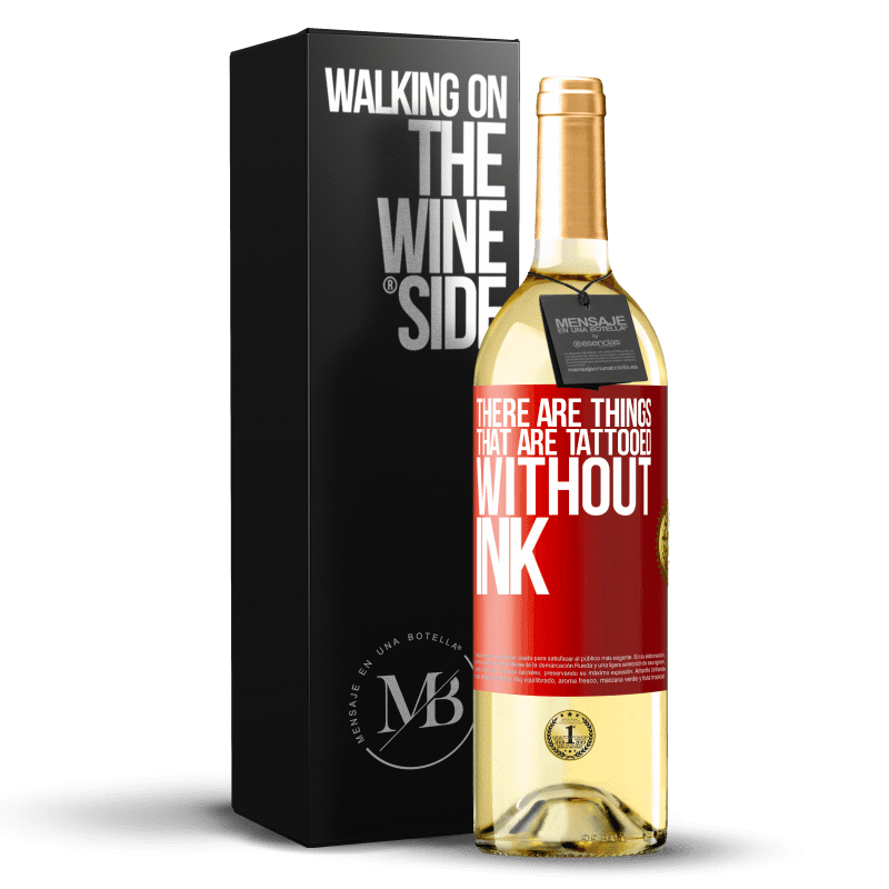 29,95 € Free Shipping | White Wine WHITE Edition There are things that are tattooed without ink Red Label. Customizable label Young wine Harvest 2023 Verdejo