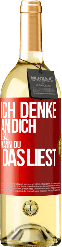 29,95 € | Weißwein WHITE Ausgabe Ich denke an dich. Egal, wann du das liest Rote Markierung. Anpassbares Etikett Junger Wein Ernte 2023 Verdejo