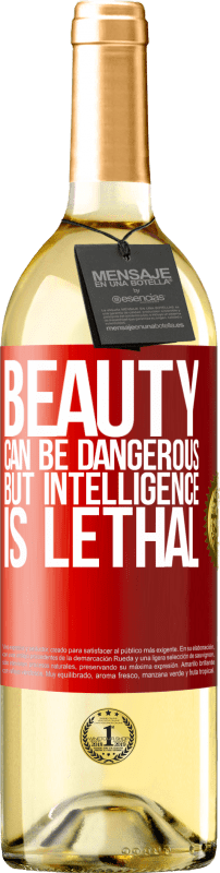 29,95 € | White Wine WHITE Edition Beauty can be dangerous, but intelligence is lethal Red Label. Customizable label Young wine Harvest 2025 Verdejo