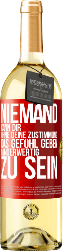 «Niemand kann dir, ohne deine Zustimmung, das Gefühl geben, minderwertig zu sein» WHITE Ausgabe