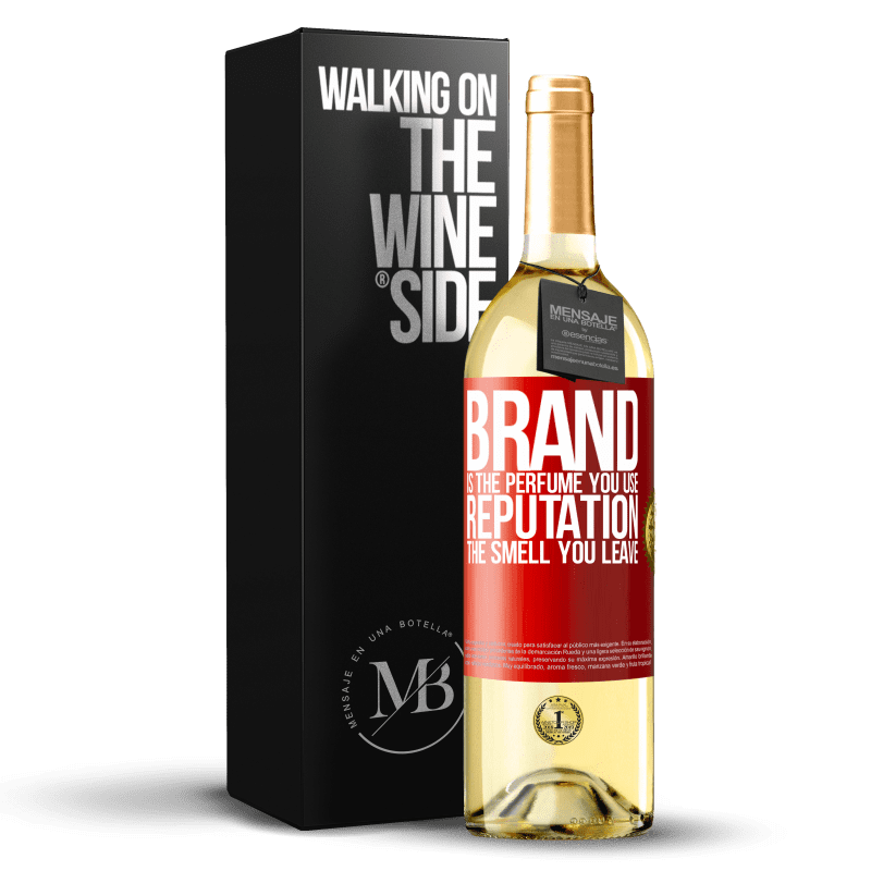 29,95 € Free Shipping | White Wine WHITE Edition Brand is the perfume you use. Reputation, the smell you leave Red Label. Customizable label Young wine Harvest 2024 Verdejo