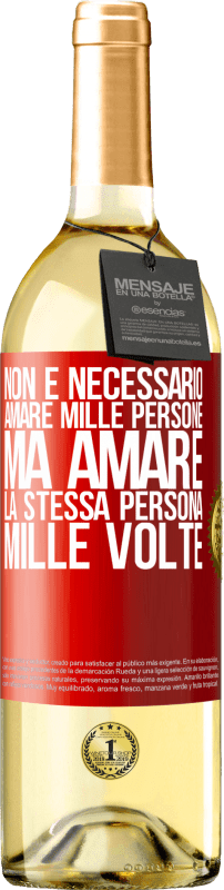 29,95 € | Vino bianco Edizione WHITE Non è necessario amare mille persone, ma amare la stessa persona mille volte Etichetta Rossa. Etichetta personalizzabile Vino giovane Raccogliere 2024 Verdejo