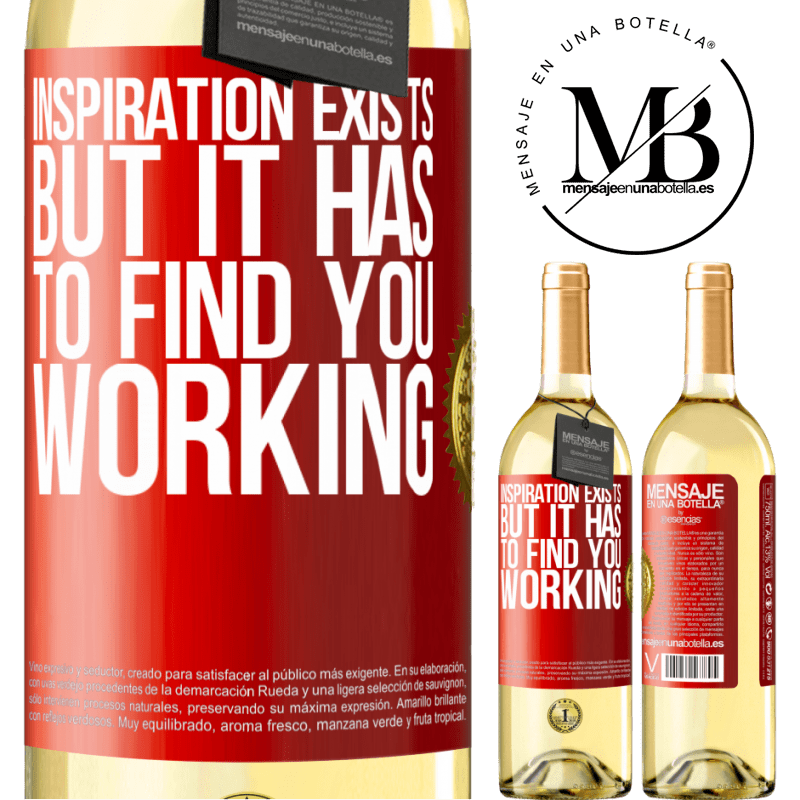 29,95 € Free Shipping | White Wine WHITE Edition Inspiration exists, but it has to find you working Red Label. Customizable label Young wine Harvest 2024 Verdejo