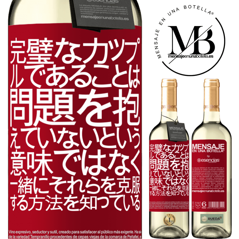 «完璧なカップルであることは、問題を抱えていないという意味ではなく、一緒にそれらを克服する方法を知っている» WHITEエディション
