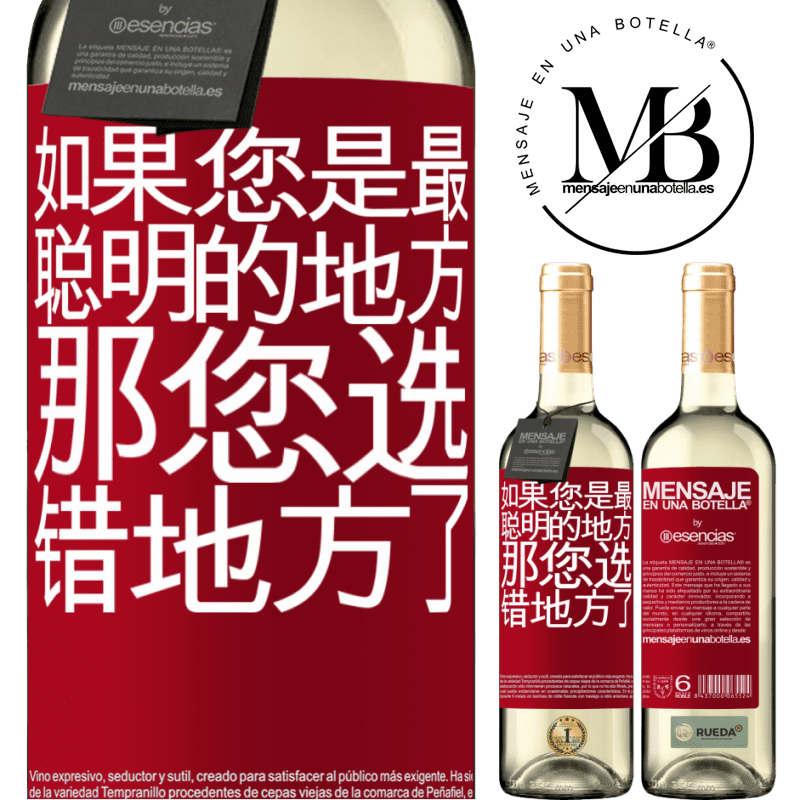 «如果您是最聪明的地方，那您选错地方了» WHITE版