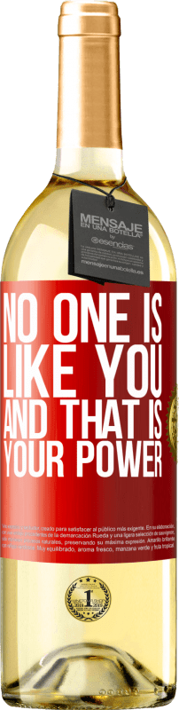 29,95 € | White Wine WHITE Edition No one is like you, and that is your power Red Label. Customizable label Young wine Harvest 2023 Verdejo
