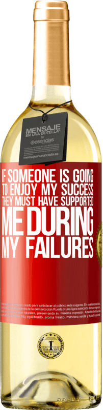 «If someone is going to enjoy my success, they must have supported me during my failures» WHITE Edition