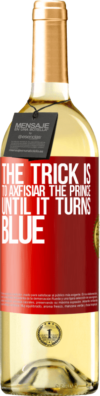 29,95 € | 白ワイン WHITEエディション 秘Theは、王子が青くなるまで執着することです 赤いタグ. カスタマイズ可能なラベル 若いワイン 収穫 2025 Verdejo