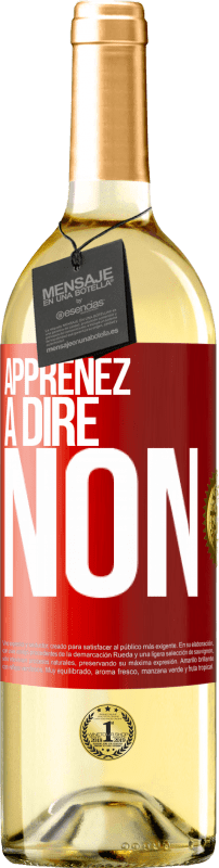 29,95 € Envoi gratuit | Vin blanc Édition WHITE Apprenez à dire non Étiquette Rouge. Étiquette personnalisable Vin jeune Récolte 2023 Verdejo