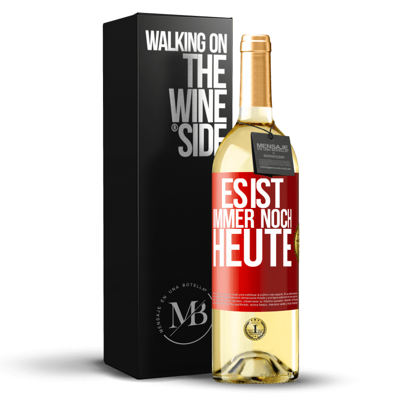 29,95 € Kostenloser Versand | Weißwein WHITE Ausgabe Es ist immer noch heute Rote Markierung. Anpassbares Etikett Junger Wein Ernte 2024 Verdejo