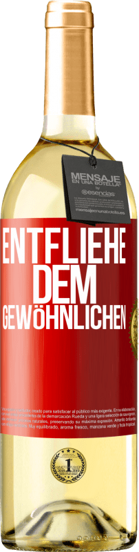 29,95 € | Weißwein WHITE Ausgabe Entfliehe dem Gewöhnlichen Rote Markierung. Anpassbares Etikett Junger Wein Ernte 2024 Verdejo