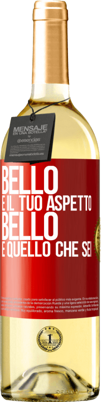29,95 € | Vino bianco Edizione WHITE Bello è il tuo aspetto, bello è quello che sei Etichetta Rossa. Etichetta personalizzabile Vino giovane Raccogliere 2025 Verdejo
