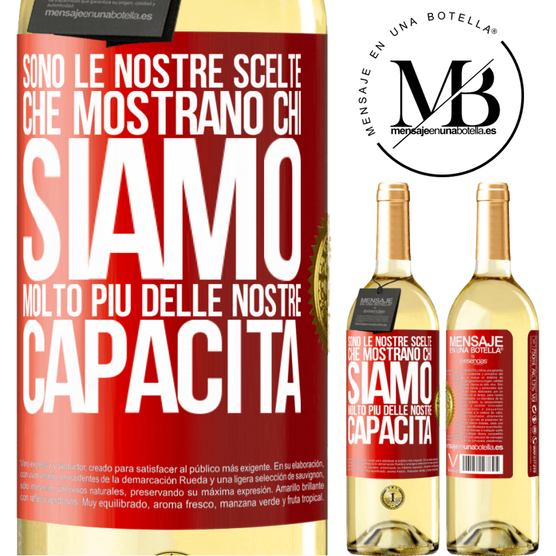 29,95 € Spedizione Gratuita | Vino bianco Edizione WHITE Sono le nostre scelte che mostrano chi siamo, molto più delle nostre capacità Etichetta Rossa. Etichetta personalizzabile Vino giovane Raccogliere 2023 Verdejo